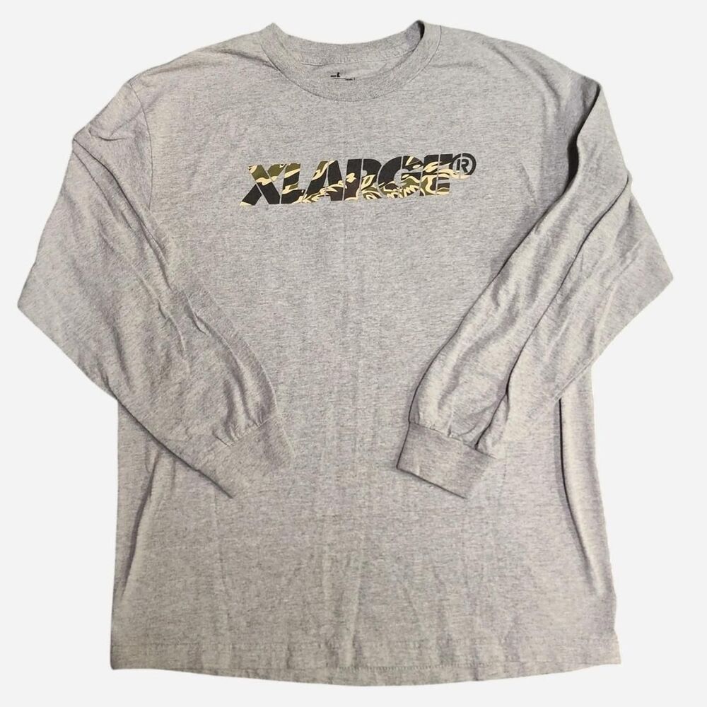 XLarge streetwear clothing brand Men's grey longsleeve shirt size L